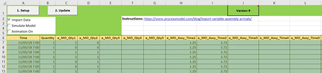 Import Variable Assembly Arrivals