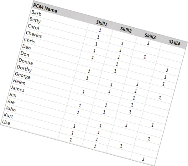 Skills Matrix Optimizer