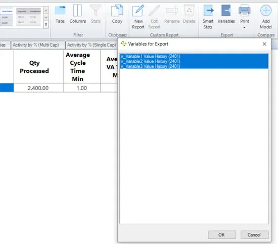 How do I Export Variable Data?