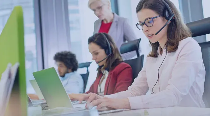 A customer service contact center after a process redesign improved answer rates