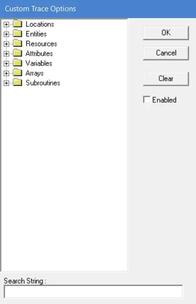Use the tree diagram to select the general area to filter