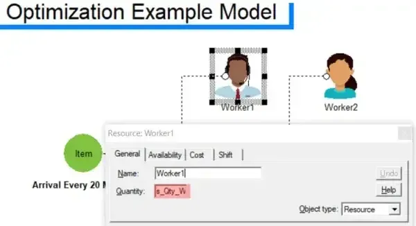 Changing resource quantity to a scenario parameter