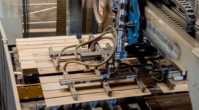 A kanban inventory process sized with process simulation