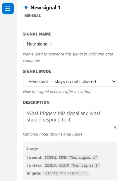The Signal node