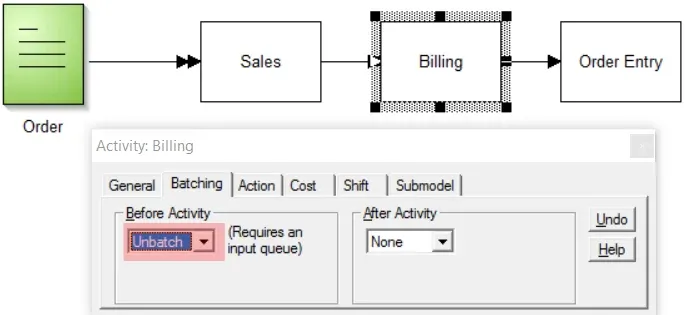 How do I Ungroup or Unbatch Before an Activity?