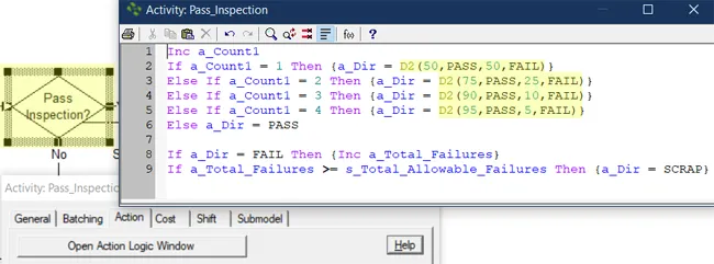 Vary Pass Fail Percentages with Possibility of Scrap